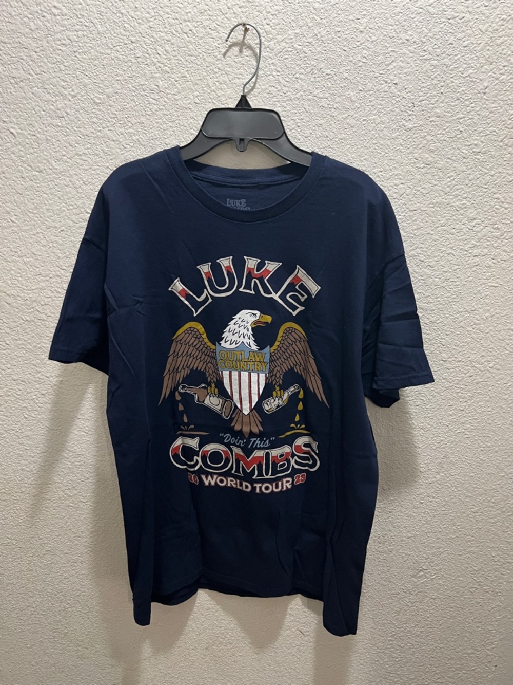 Luke Combs 2013 Navy Short Sleeve Graphic Tour Tee